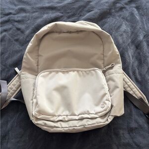 Lululemon Everywhere Cream Backpack